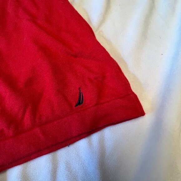 Nautica WOmens Red Sweater  3/4 Sleeve Size L - Picture 5 of 5